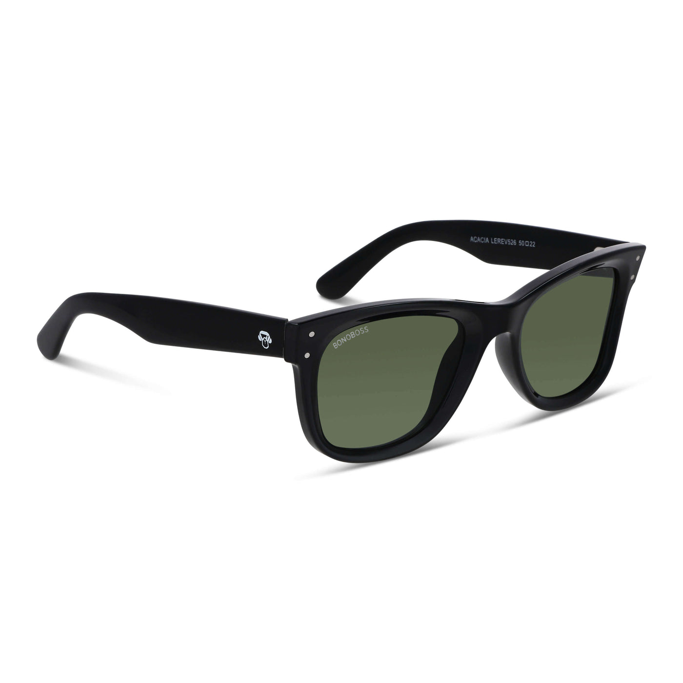 anteojos de sol polarizados para hombre y mujer color negro cristal verde