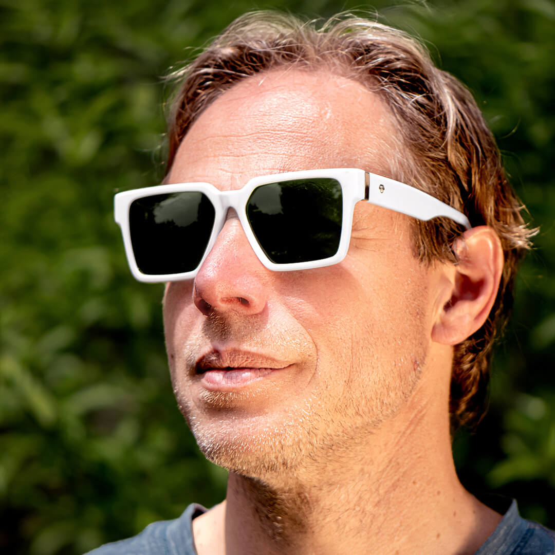 montenegro blanco polarizado anteojos de sol cuadrados para hombre y mujer de cara redonda precios mayoristas para optica con o sin receta opticos #color_blanco