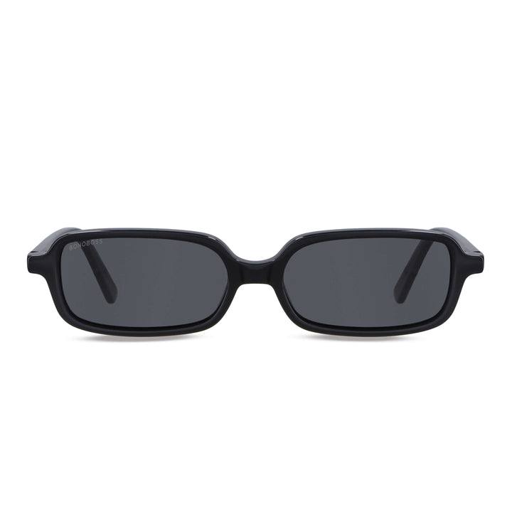 anteojos gafas de sol polarizadas rectangulares de moda para hombre y mujer europea con o sin receta optica. opticos de sol de color negro rectangular #color_negro