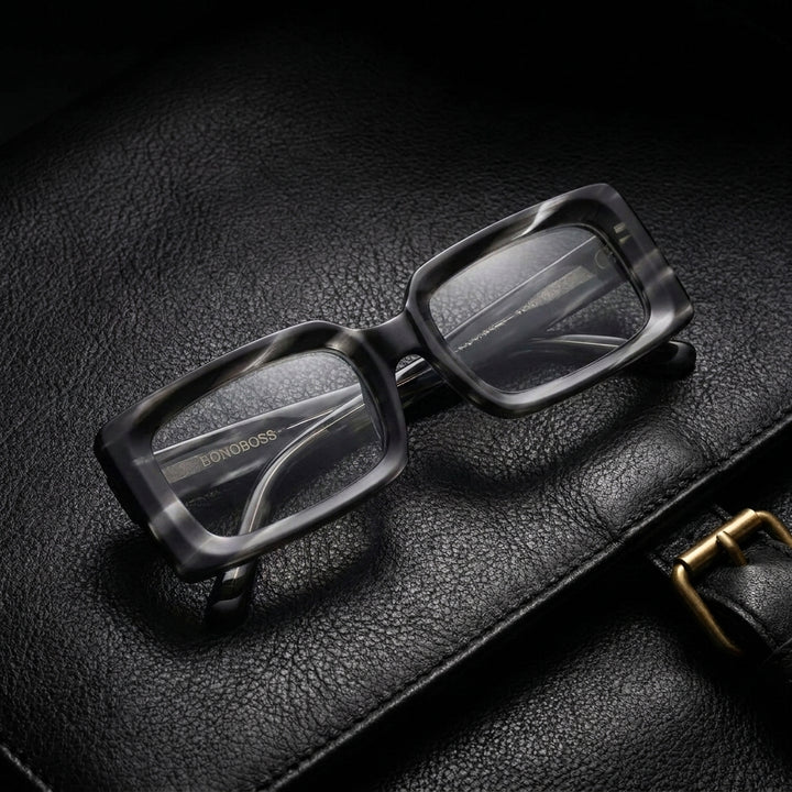 London Lentes de Lectura gris editorial cuero brass #color_gris