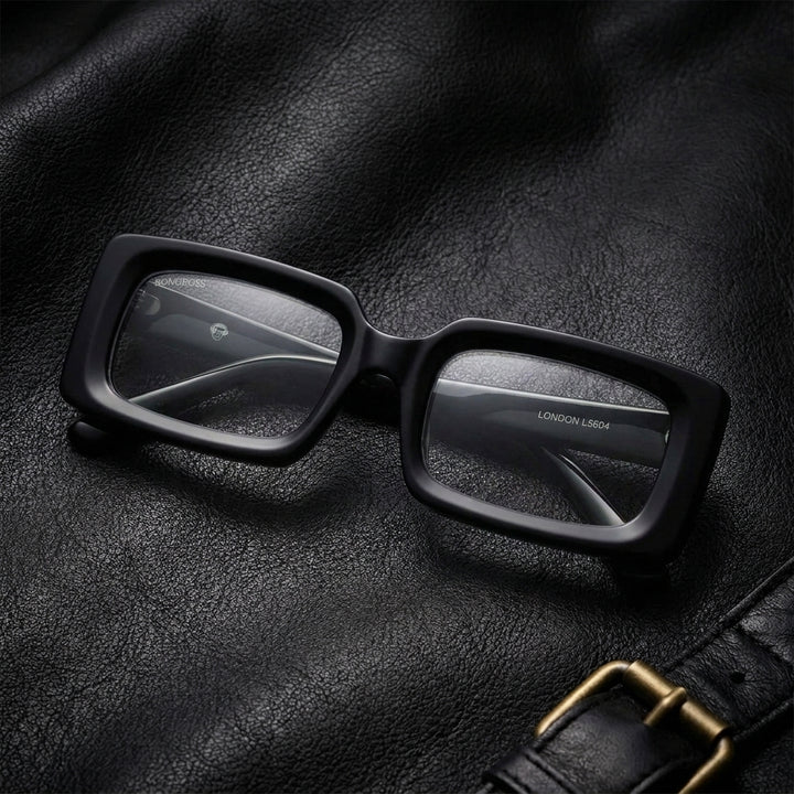 London Lentes de Lectura negro editorial cuero brass #color_negro