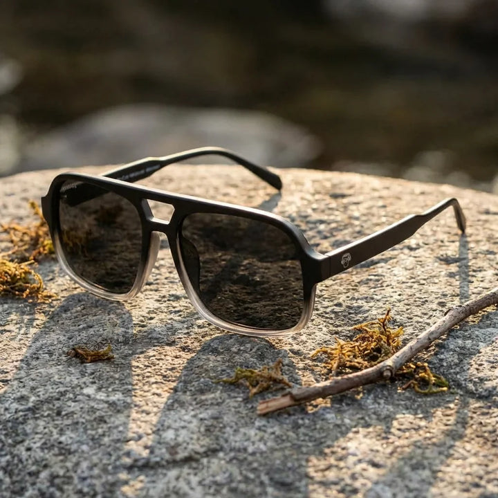 Lentes sol Orson RPET polarizados UV400 paisaje patagonico naturaleza sustentable Bonoboss #color_black