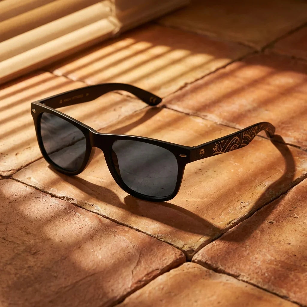 Lentes sol Acacia Dark Designer's polarizados UV400 fotografia editorial Bonoboss #color_smoke