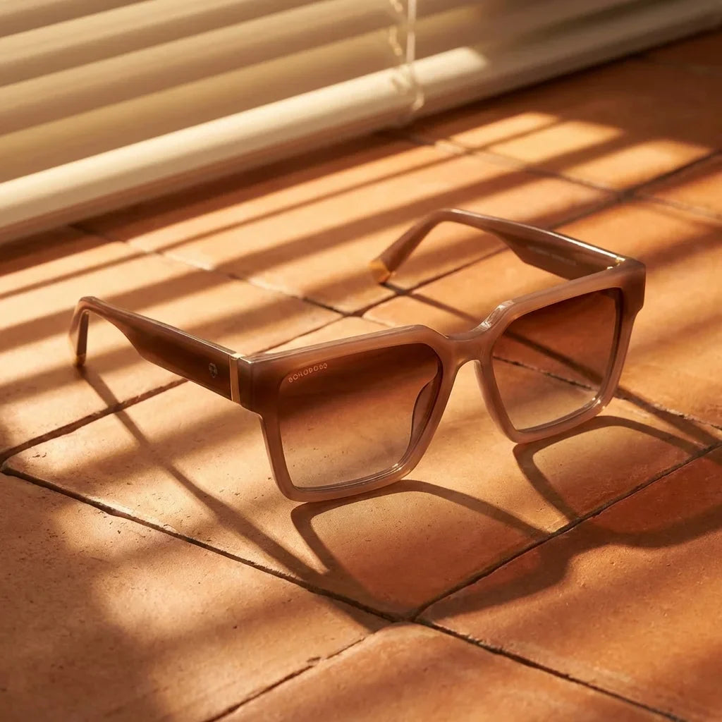 Lentes sol Montenegro polarizados UV400 fotografia editorial Bonoboss #color_brown