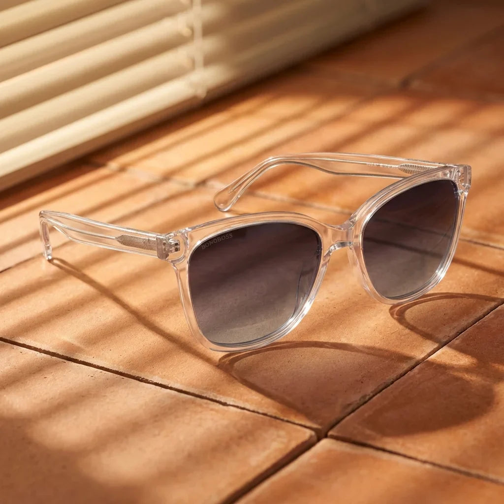Lentes sol Tiare ❀ polarizados UV400 fotografia editorial Bonoboss #color_transparente