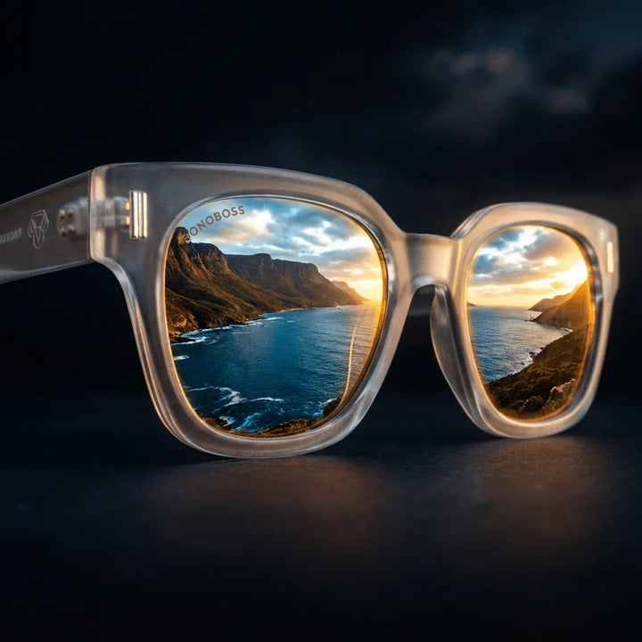 Lentes sol Osorno RPET polarizados UV400 fotografia editorial Bonoboss #color_transparente