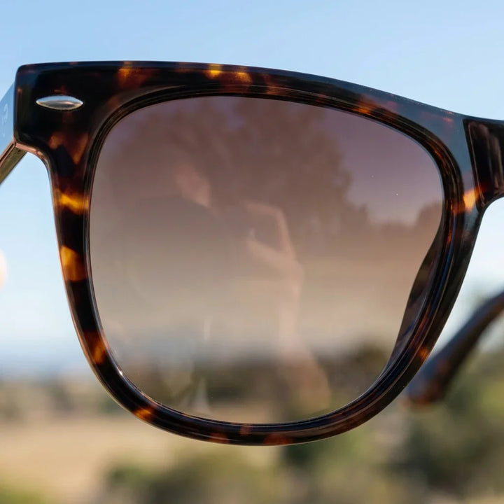 Lentes sol Valencia polarizados UV400 detalle lente coating espejado precision optica Bonoboss #color_carey