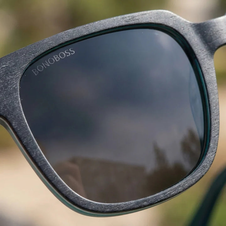 Lentes sol Selkie polarizados UV400 detalle lente coating espejado precision optica Bonoboss #editorial_detail2 #color_zebrano