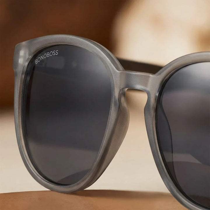 Lentes sol Meli TSP polarizados UV400 macro textura acetato vetas detalle premium Bonoboss #color_negro