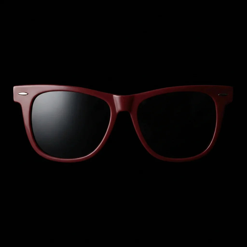 Lentes sol Valencia polarizados UV400 frontal dramatico luz editorial Bonoboss #color_rojo