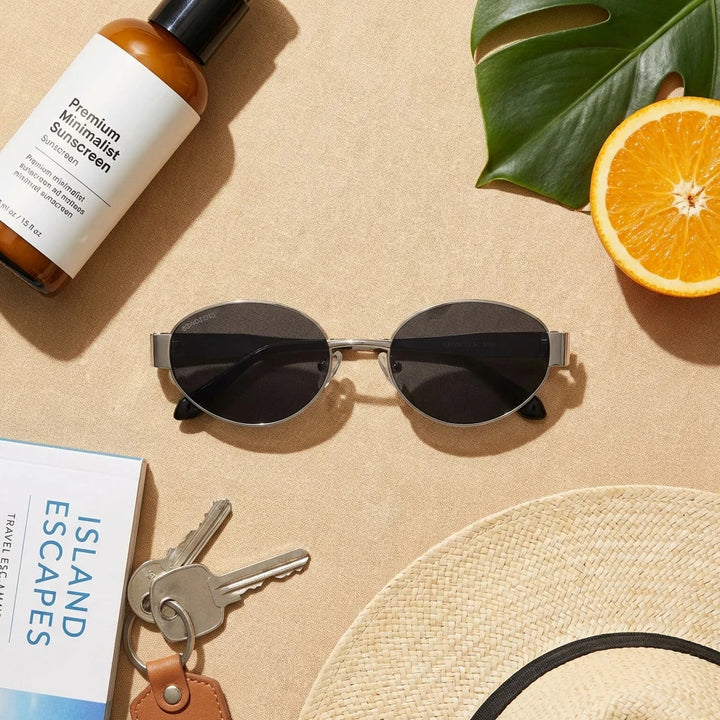 Lentes sol New Lennon polarizados bio-acetato silver flat lay summer essentials playa accesorios verano Bonoboss #editorial_detail2 #color_silver