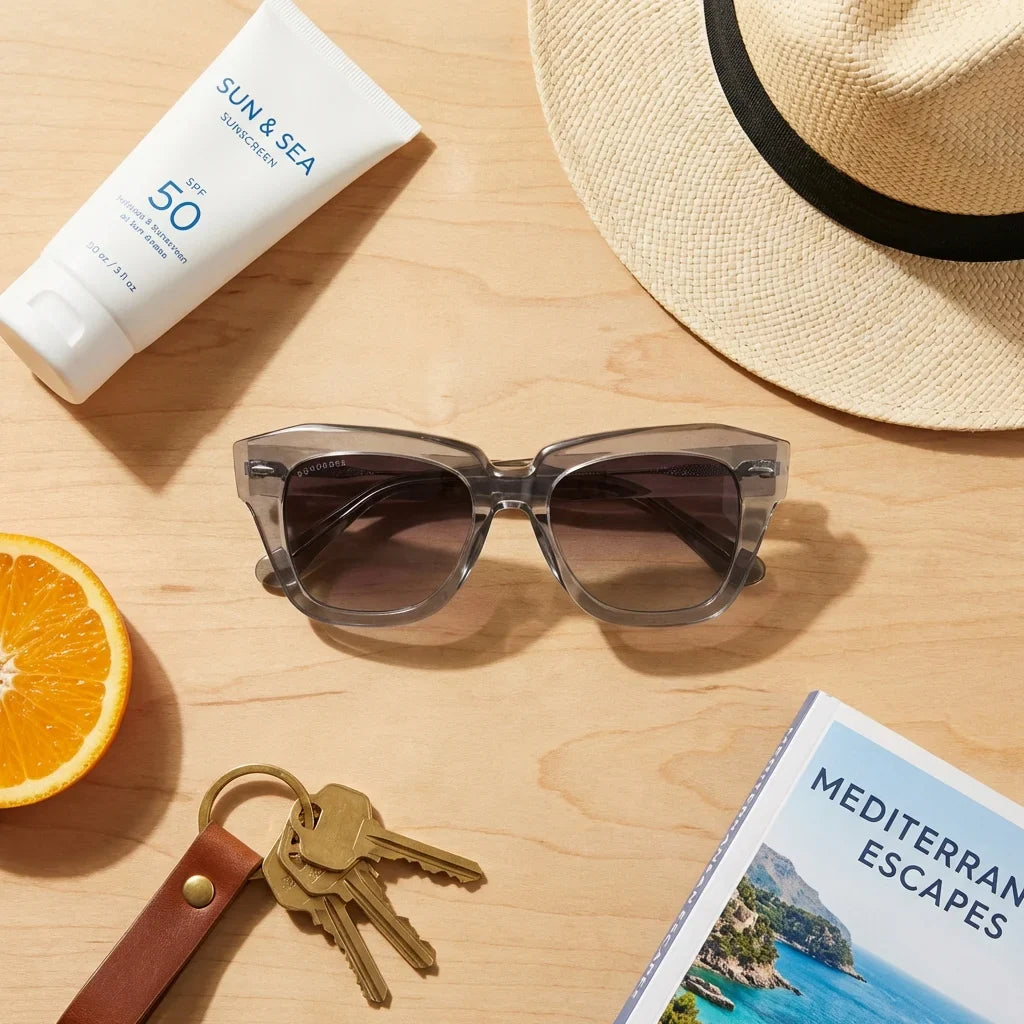 Lentes sol Selkie Vintage polarizados UV400 composicion summer essentials accesorios playa Bonoboss #color_transparente