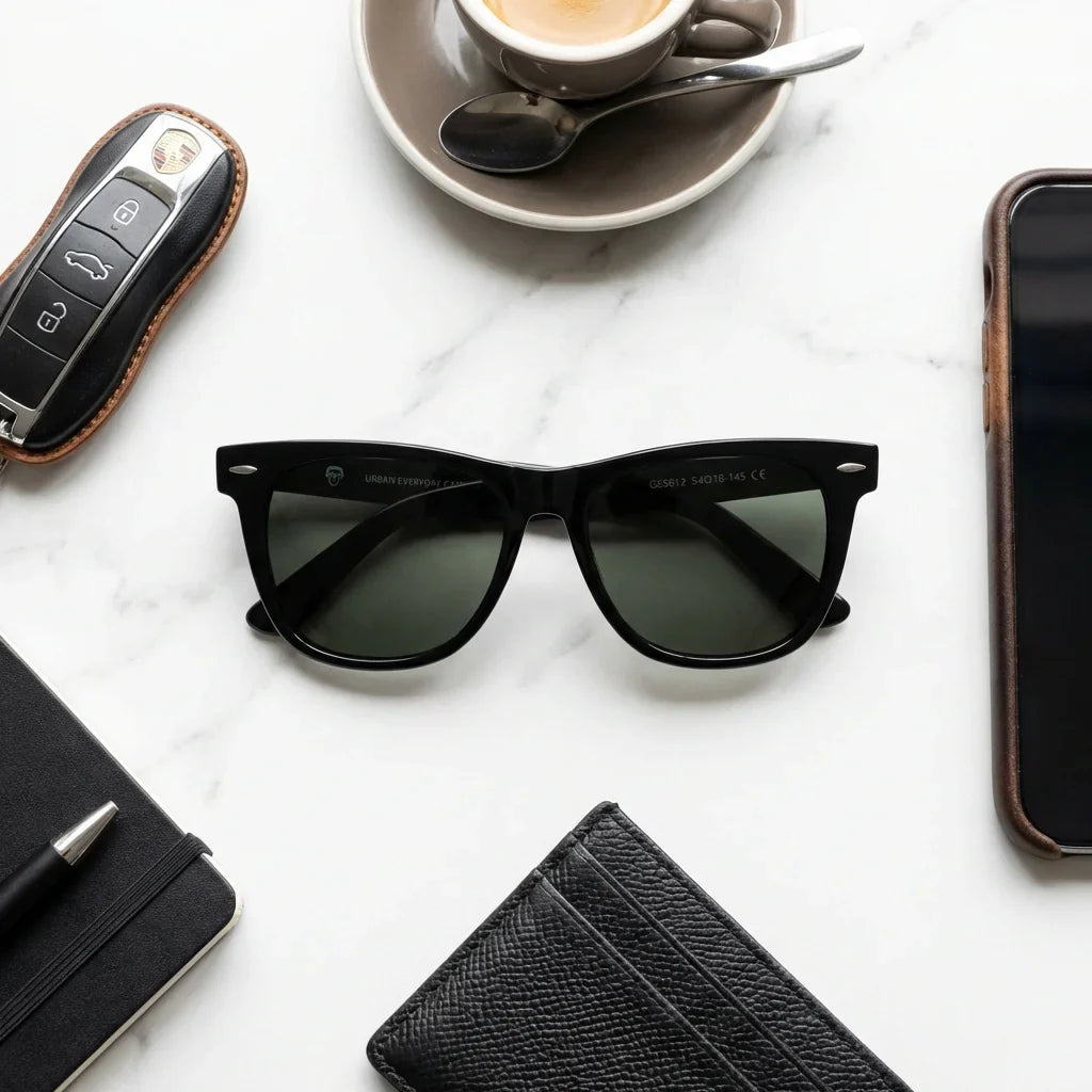 Lentes sol Valencia polarizados UV400 composicion urban kit accesorios ciudad Bonoboss #color_negro