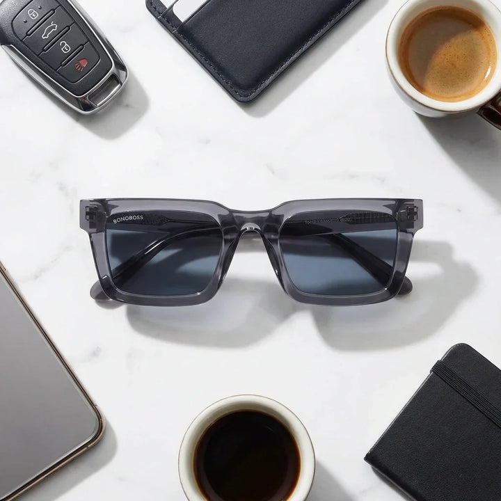 Lentes sol Tokyo polarizados UV400 bio-acetato Transparente Gris composicion urban kit accesorios ciudad Bonoboss #editorial_detail2 #color_transparente-gris