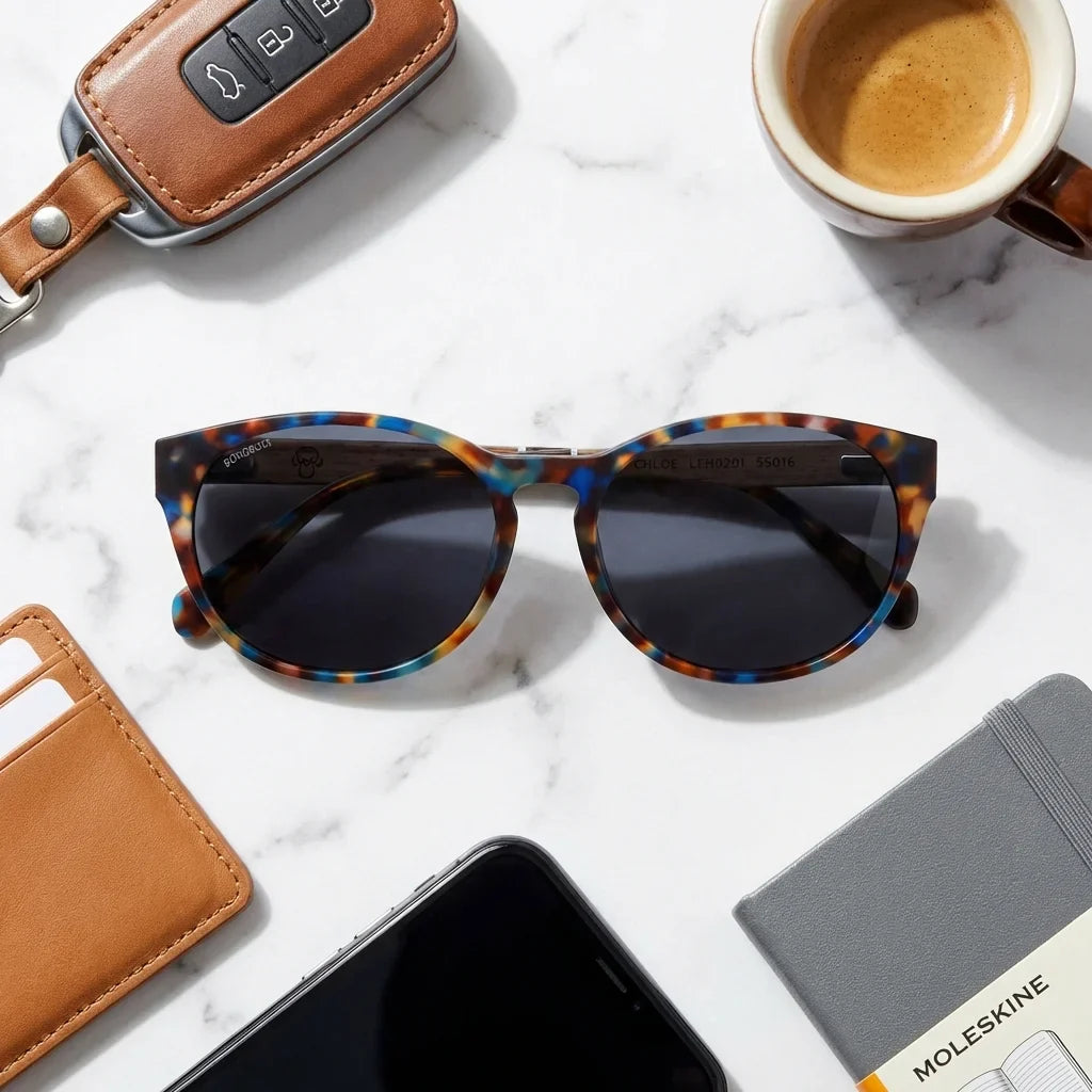 Lentes sol Chiloé 110 Carey polarizados UV400 composicion urban kit accesorios ciudad Bonoboss #color_carey