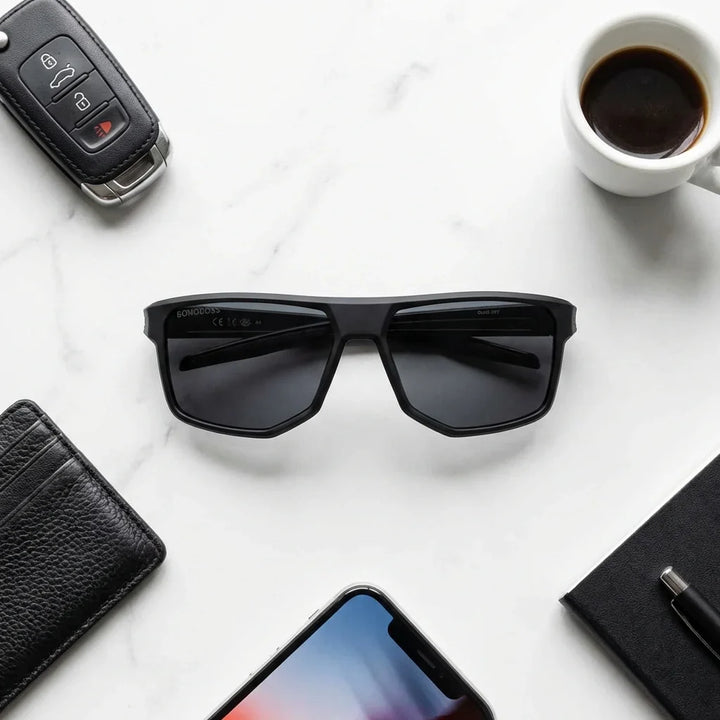 Lentes sol Ollie polarizados bio-acetato biodegradable negro composicion urban kit accesorios premium Bonoboss #editorial_detail2 #color_negro