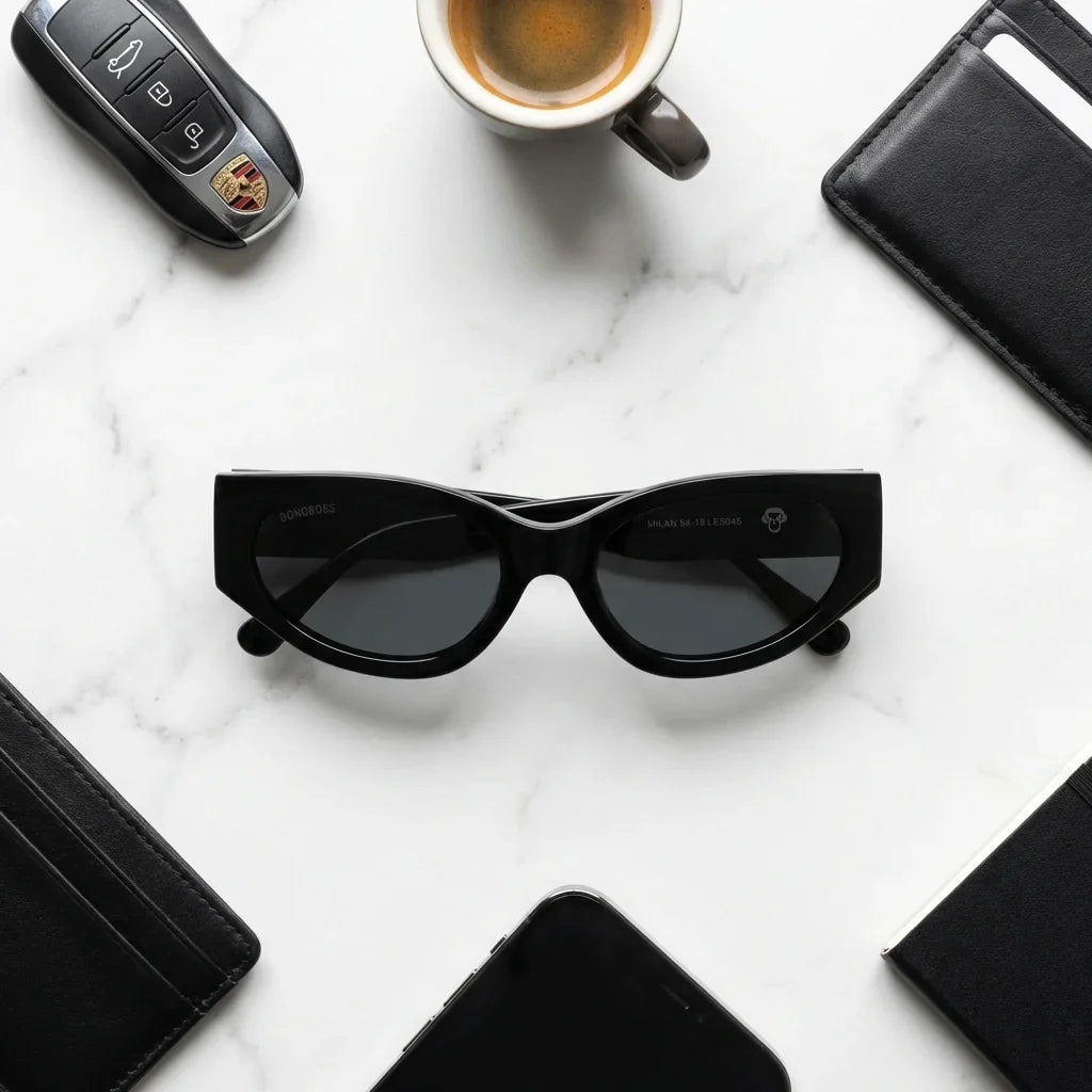 Lentes sol Milán polarizados UV400 composicion urban kit accesorios ciudad Bonoboss #color_negro