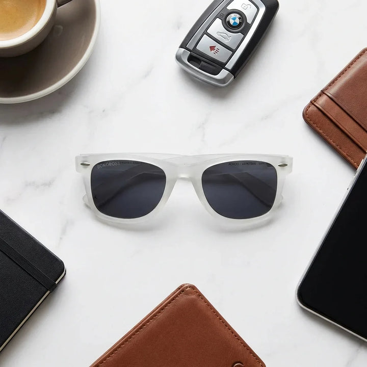 Lentes sol Acacio rPET polarizados RPET reciclado transparente composicion urban kit accesorios estilo Bonoboss #editorial_detail2 #color_transparente
