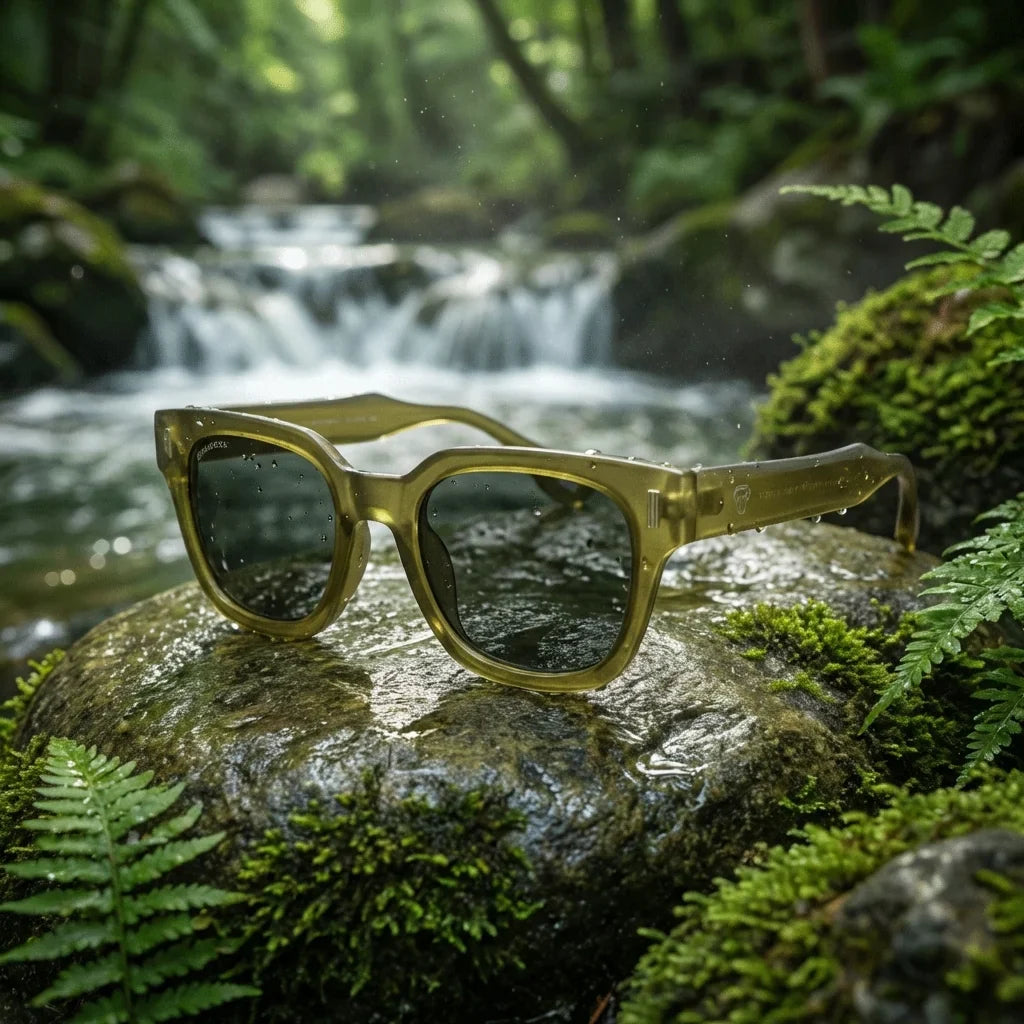 Lentes sol Osorno RPET polarizados UV400 fotografia editorial Bonoboss #color_olive