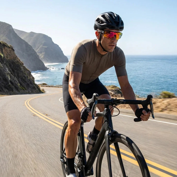 Bonoboss Strive Rojo - Ciclismo con lentes deportivos #editorial_action1 #color_rojo