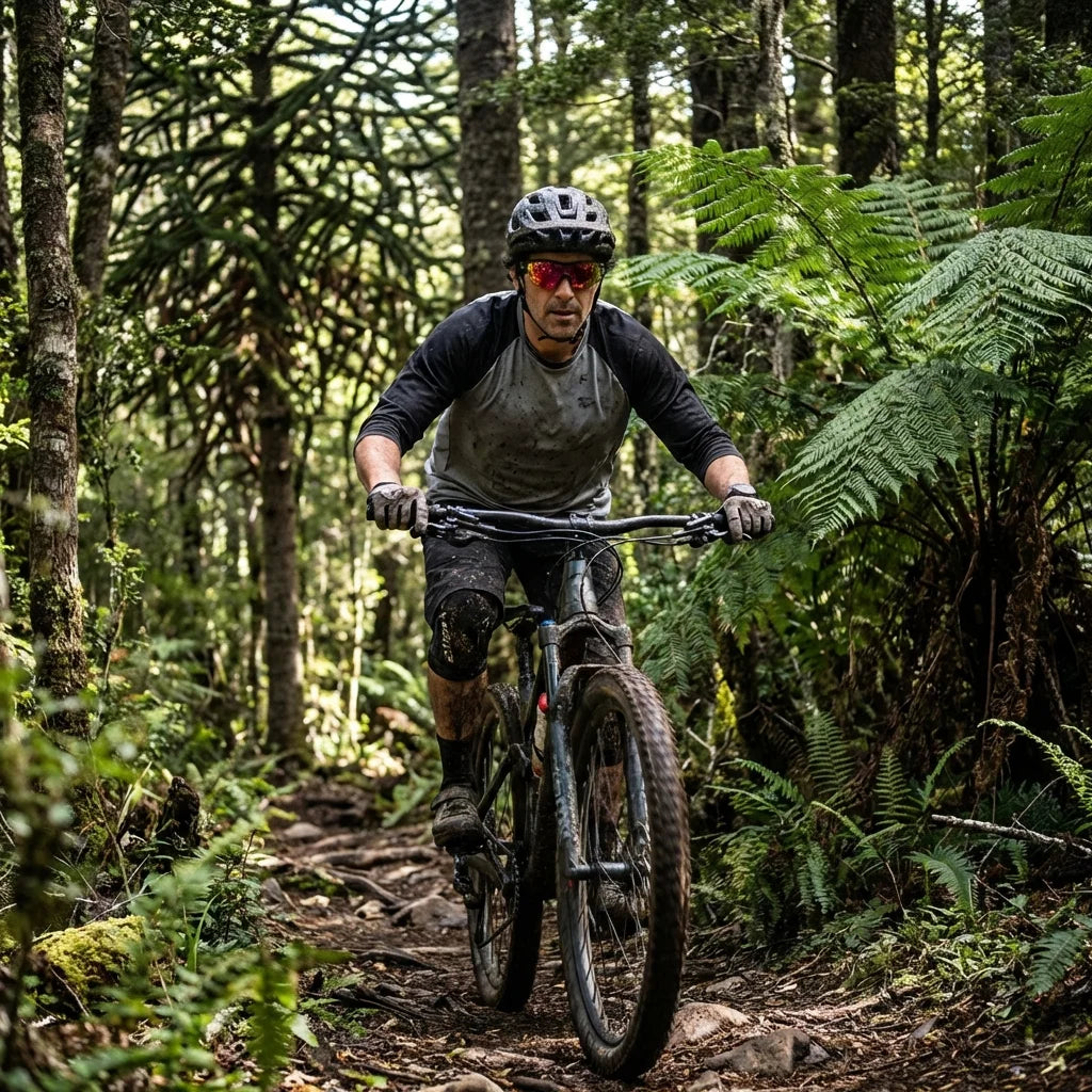 Bonoboss Strive Rojo - Lentes deportivos en accion #editorial_hero_action #color_rojo