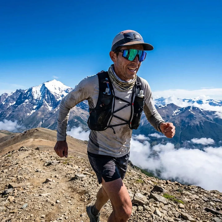 Bonoboss Backside Ocean - Trail running con lentes deportivos #editorial_action2 #color_ocean
