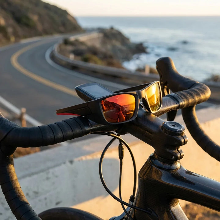 Bonoboss Futaleufu Espejado Rojo - Detalle lentes deportivos composicion #editorial_detail1 #color_espejado-rojo