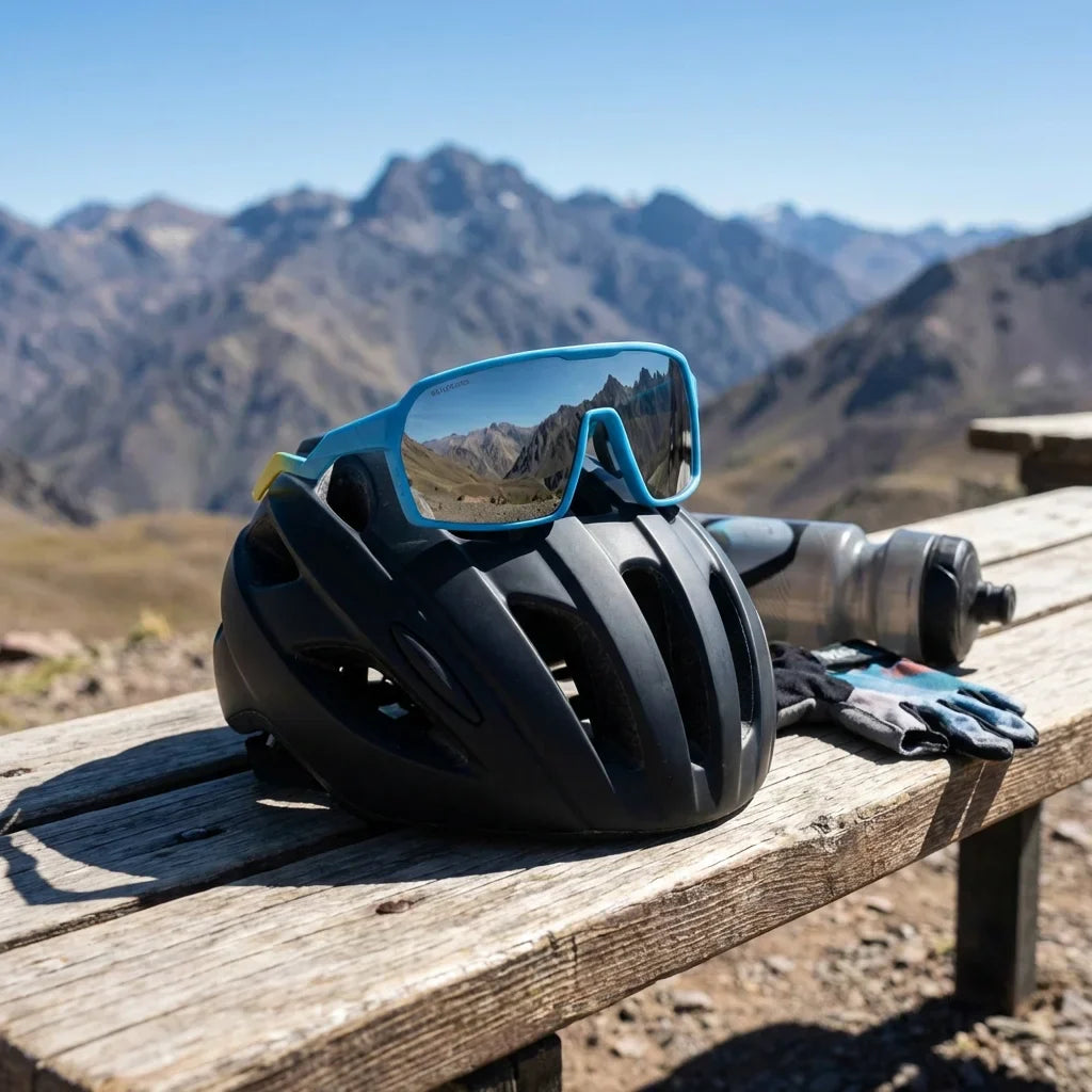 Bonoboss Rudolph Blue - Detalle lentes deportivos vista #editorial_detail3 #color_blue