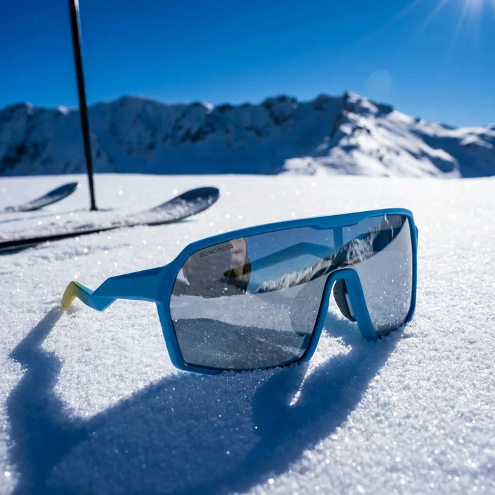 Bonoboss Rudolph Blue - Detalle lentes deportivos contexto #editorial_detail2 #color_blue