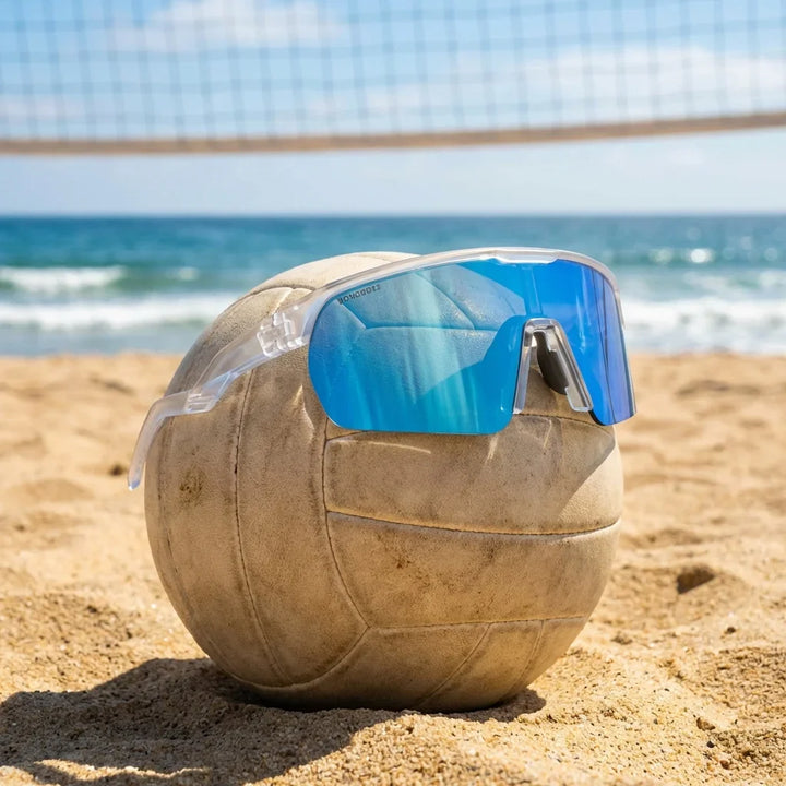 Bonoboss Bolt Sky - Detalle lentes deportivos primer plano #editorial_detail4 #color_sky