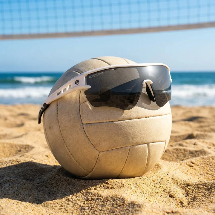 Bonoboss Strive Blanco - Detalle lentes deportivos primer plano #editorial_detail4 #color_blanco