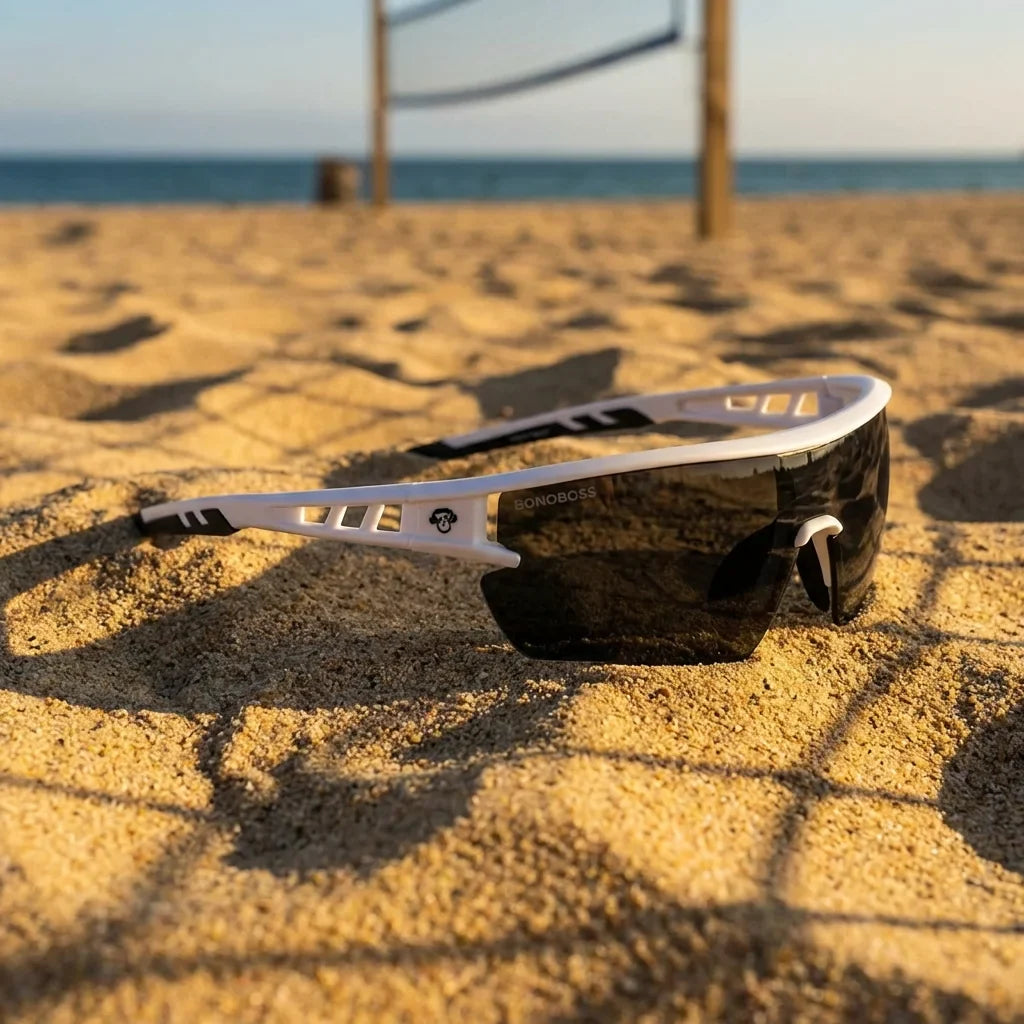 Bonoboss Strive Blanco - Detalle lentes deportivos vista #editorial_detail3 #color_blanco