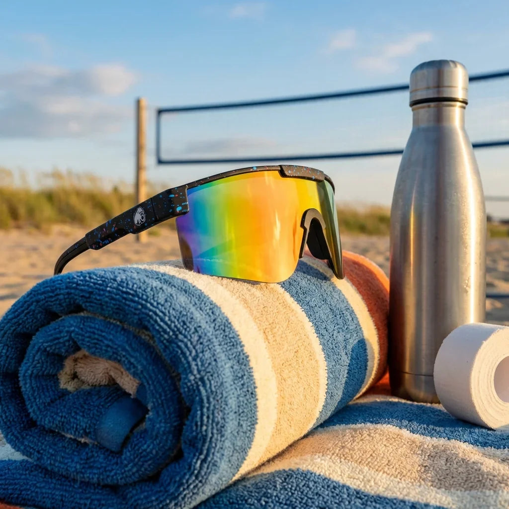 Bonoboss Santiago Negro - Detalle lentes deportivos contexto #editorial_detail2 #color_negro