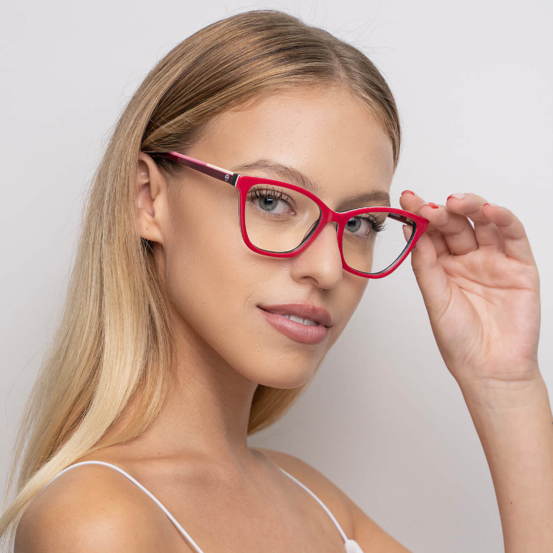 Lentes Opticos Agatados Mujer Cara Redonda Trini LE221606 Bonoboss