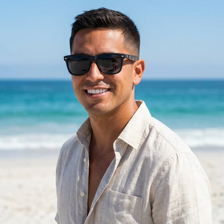 Acacia Dark Designer's anteojos de sol smoke P11 hombre playa Bonoboss #color_smoke