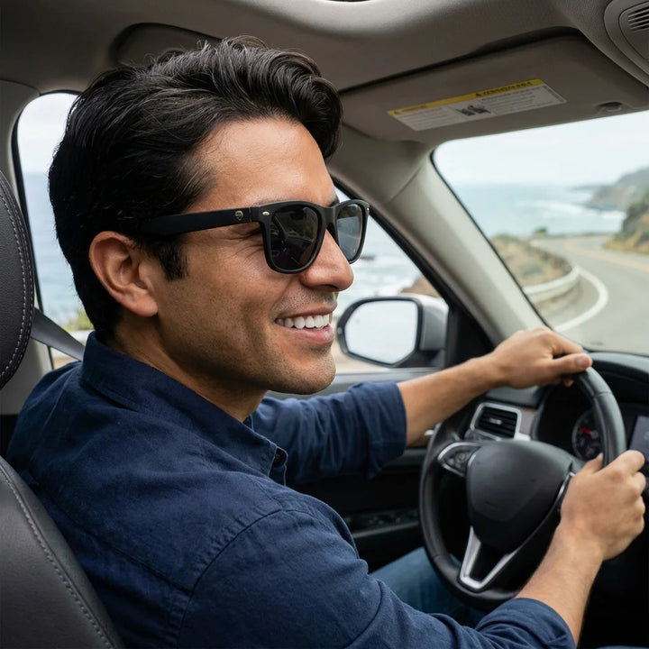 Acacia Dark anteojos de sol negro P15 hombre driving Bonoboss #color_negro