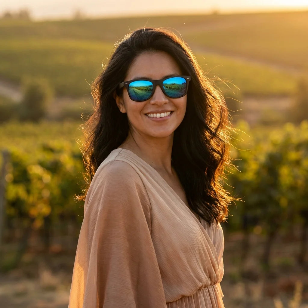 Acacia Dark anteojos de sol sky P18 mujer golden hour Bonoboss #color_sky