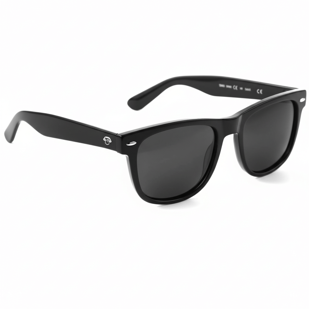 anteojos lentes de sol polarizados grandes xl de color negro forma clásica para hombre y mujer de cara redonda con o sin receta optica grandes tamaño XL #color_negro