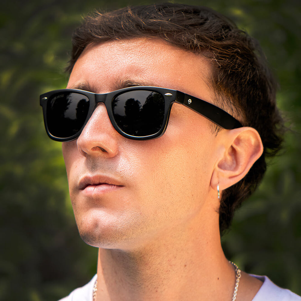 lentes anteojos de sol de platico reciclado agatados clasicos color blanco para mujer y hombre #color_transparente