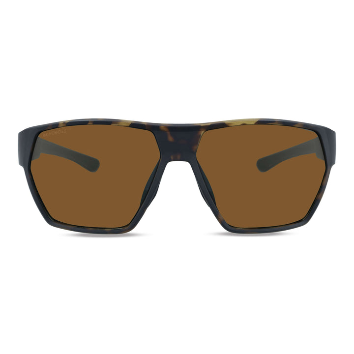 Andes lentes de sol deportivos armazón carey cristal café vista frontal para hombre y mujer #color_carey