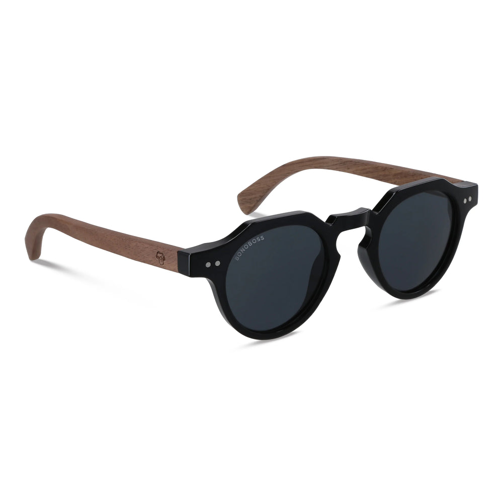 Lentes sol Angostura Negro vista producto fondo blanco 2 polarizados UV400 Bonoboss #editorial_producto-2 #color_negro