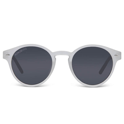 anteojos de sol polarizados plastico reciclado redondos para mujer y hombre color transparente cristal negro
