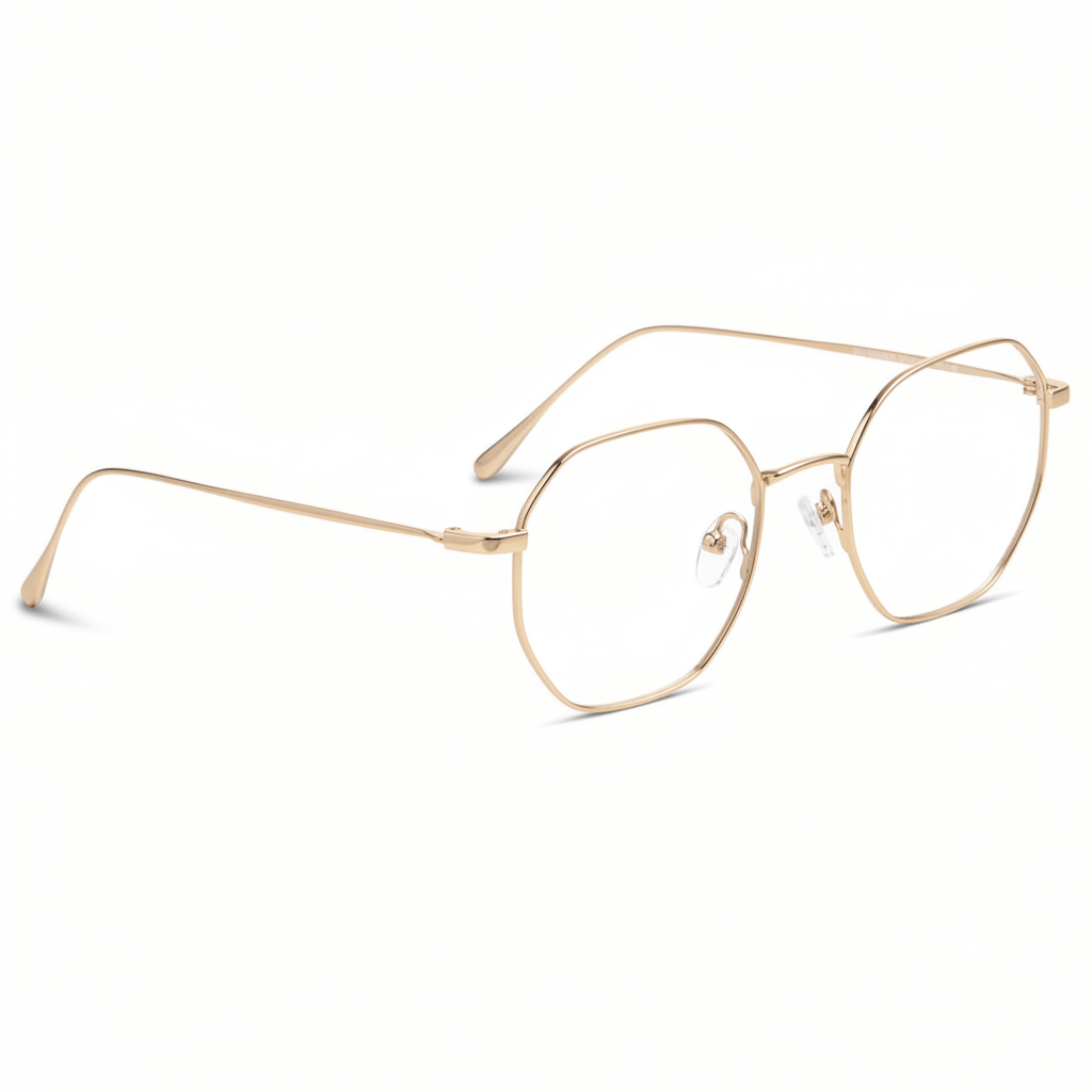 armazon optico con clip de sol polarizado delgado y liviano con o sin receta optica bonoboss distribuidor de marcos opticos mayorista de opticas #color_gold