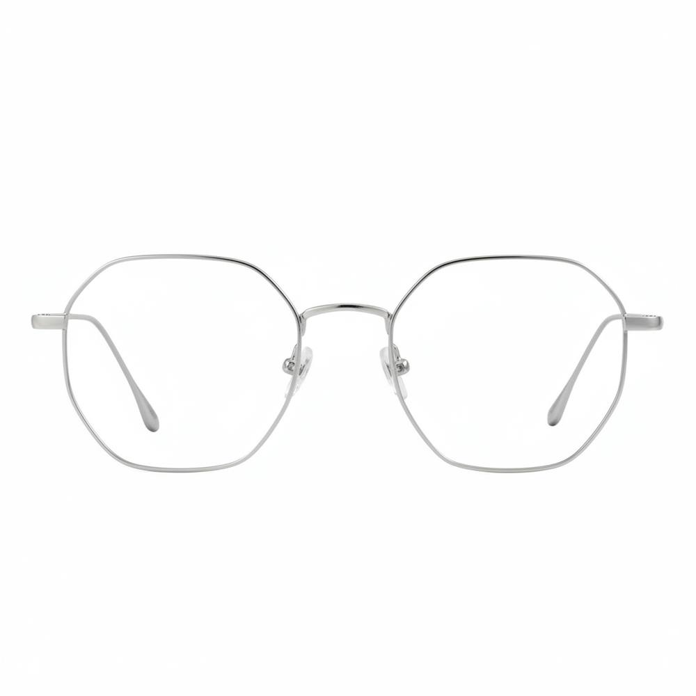 armazon optico con clip de sol polarizado delgado y liviano con o sin receta optica bonoboss distribuidor de marcos opticos mayorista de opticas #color_silver