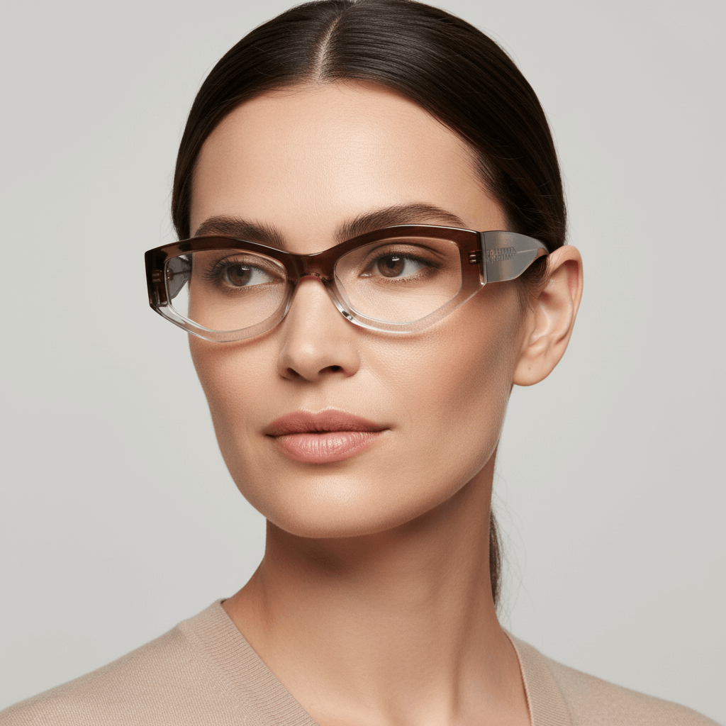 lentes anteojos o gafas opticos geometricos de moda de acetato livianos y delgados para mujer #color_pink