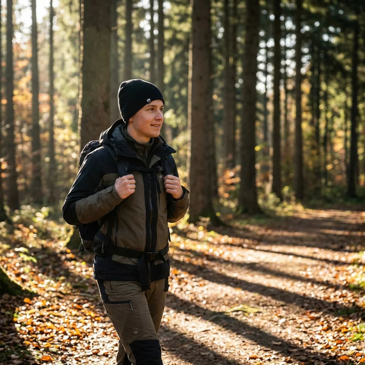 Beanie gorro de invierno caminata en bosque naturaleza Bonoboss