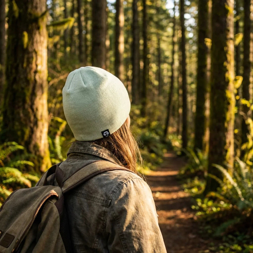 Beanie gorro de invierno caminata en bosque naturaleza Bonoboss