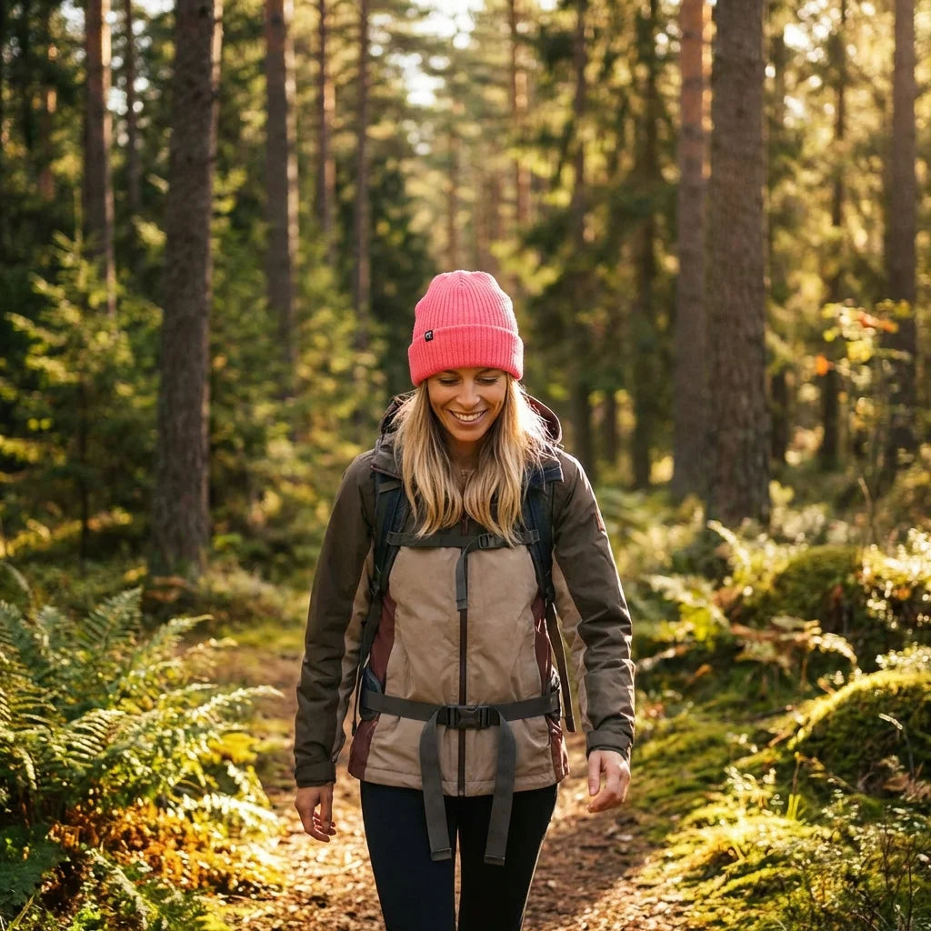 Beanie gorro de invierno caminata en bosque naturaleza Bonoboss