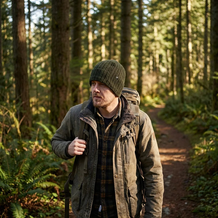 Beanie gorro de invierno caminata en bosque naturaleza Bonoboss