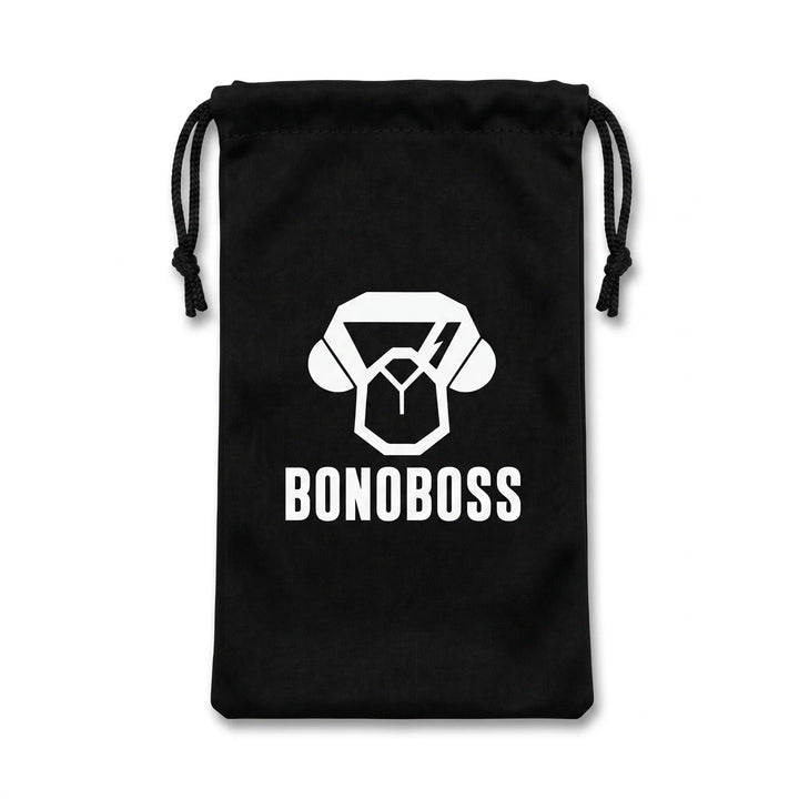 Bolso de Microfibra para Lentes Bonoboss 17x9 cm — vista frontal sobre fondo blanco, set de 2 unidades